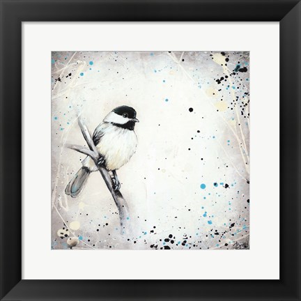 Framed Chickadee Print