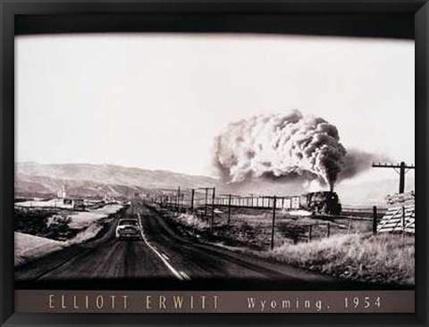 Framed Wyoming 1954 Print