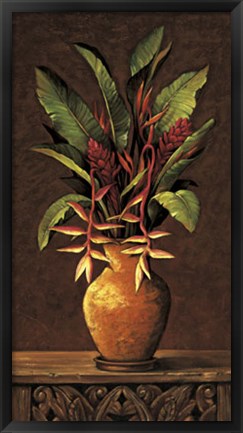 Framed Tropical Arrangement II Print