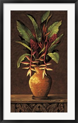 Framed Tropical Arrangement II Print