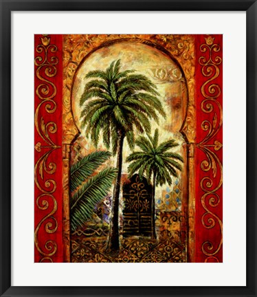 Framed Moroccan Collage I Print