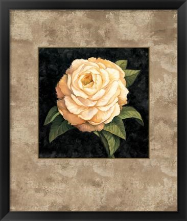 Framed Yellow Peony Print