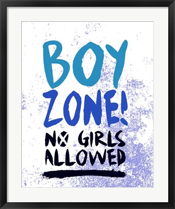 Framed Boy Zone-Grunge Print