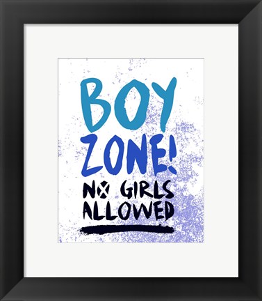 Framed Boy Zone-Grunge Print