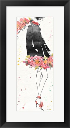 Framed Floral Fashion IV Print