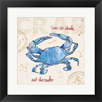 Framed Coastal Catch II Print