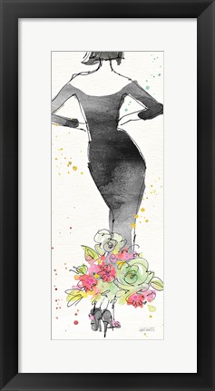 Framed Floral Fashion I Print