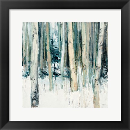 Framed Winter Woods II Print