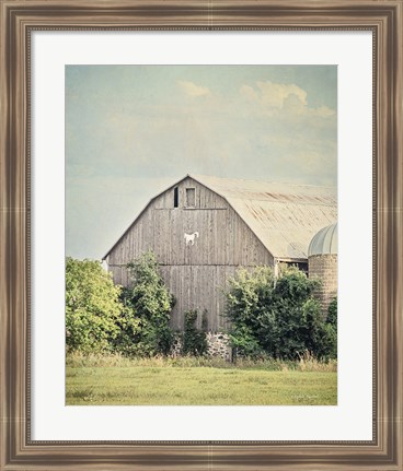 Framed Late Summer Barn II Crop Print