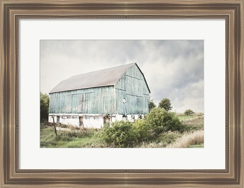 Framed Late Summer Barn I Crop Print