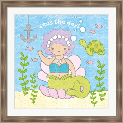 Framed Magical Mermaid III Print