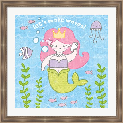 Framed Magical Mermaid I Print