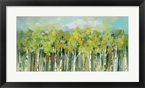 Framed April Tree Trops Print