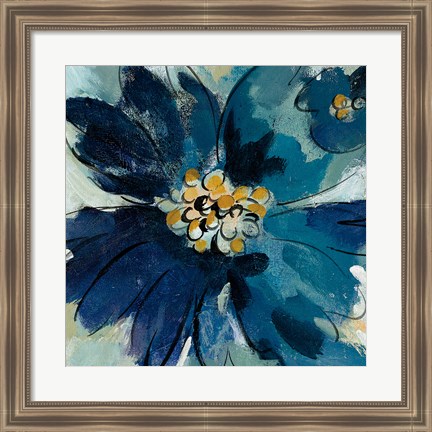 Framed Inky Floral III Print