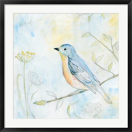 Framed Sketched Songbird II Print