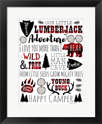 Framed Lumberjack Adventure Print