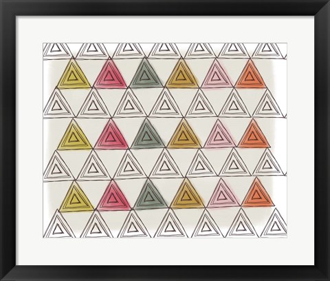 Framed Triangles Print