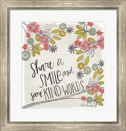 Framed Share a Smile Print