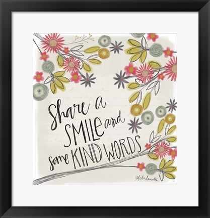 Framed Share a Smile Print