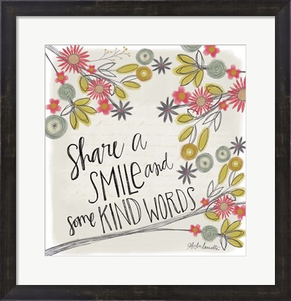Framed Share a Smile Print