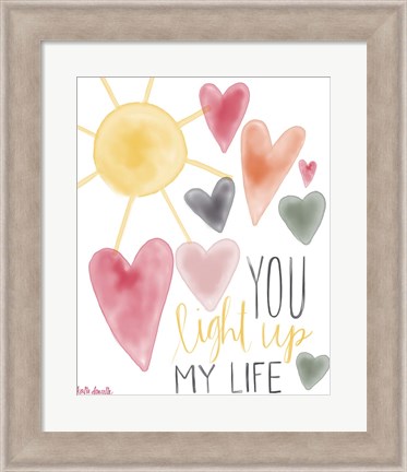 Framed You Light Up My Life Print