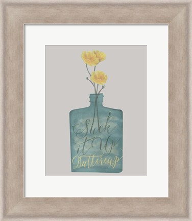 Framed Buttercup II Print