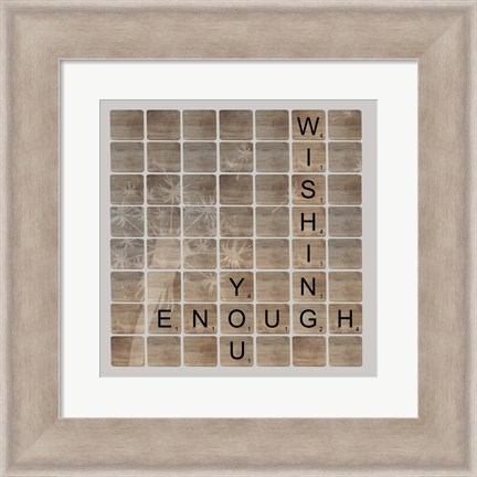 Framed Wish Enough Print