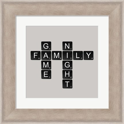 Framed Game Night - Black Print