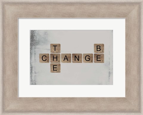 Framed Be the Change Print