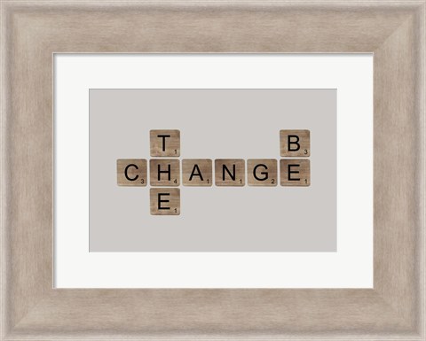 Framed Be the Change II Print