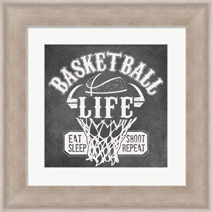 Framed Basketball Life Print