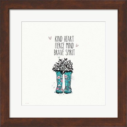 Framed Kind heart Print