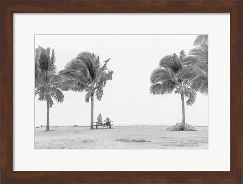 Framed Hangin at the Beach Print