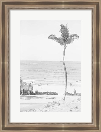 Framed Swaying Palm II Print