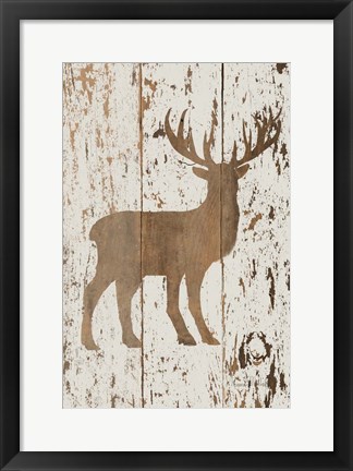 Framed Deer in Reverse Print