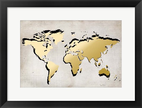 Framed World Map Print