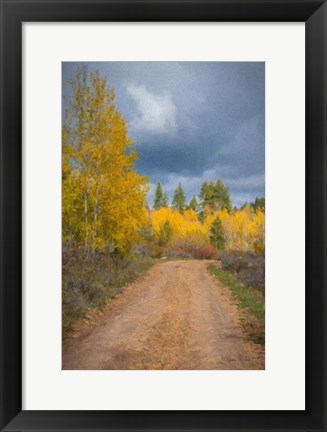 Framed Stormy Road Print