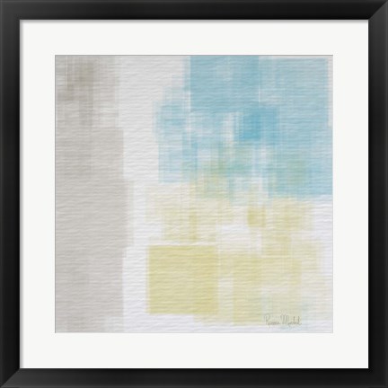 Framed White Abstract I Print