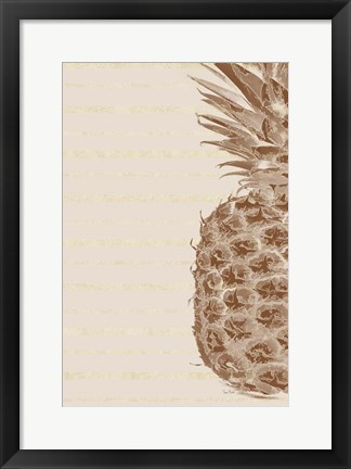 Framed Right Side Pineapple Print