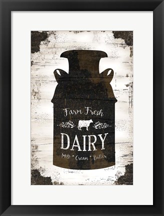 Framed Farmhouse Milk Can Print