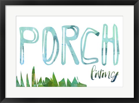 Framed Porch Living Print