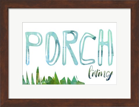 Framed Porch Living Print