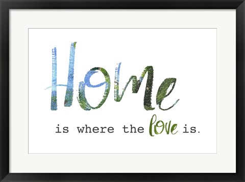 Framed Home is Where the Love Is Print