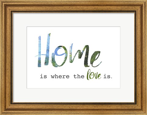 Framed Home is Where the Love Is Print