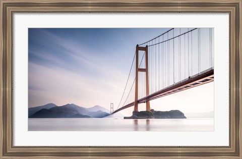 Framed Xihou Bridge &amp; Moon Bay Print