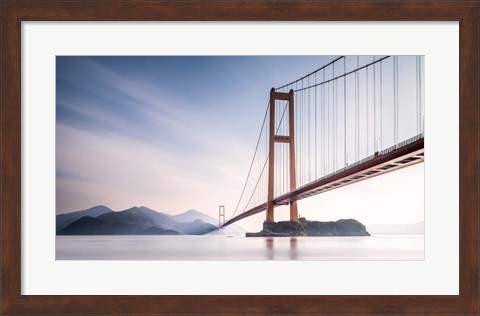 Framed Xihou Bridge &amp; Moon Bay Print