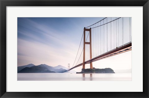 Framed Xihou Bridge &amp; Moon Bay Print