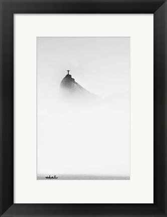 Framed Cristo In The Mist Print