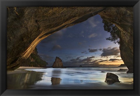 Framed Cathedral Cove Print