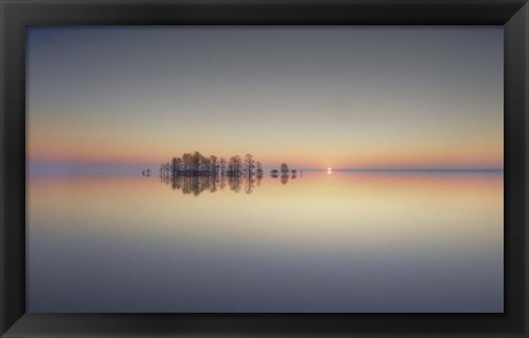 Framed Lake Mattamuskeet Memory Print